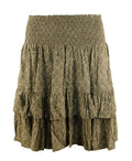 Women's Printed Tiered Skirt 10 Petite D600817