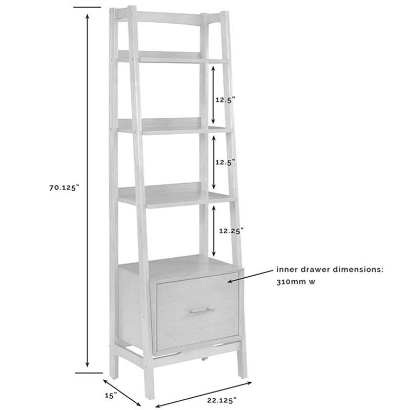 4-Shelf Bookcase, Acorn L16994
