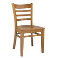 Cherry Ladderback Side Chair Wood Seat Set of 2 N27929