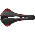 Black/Red Wide Carbon Saddle D86999