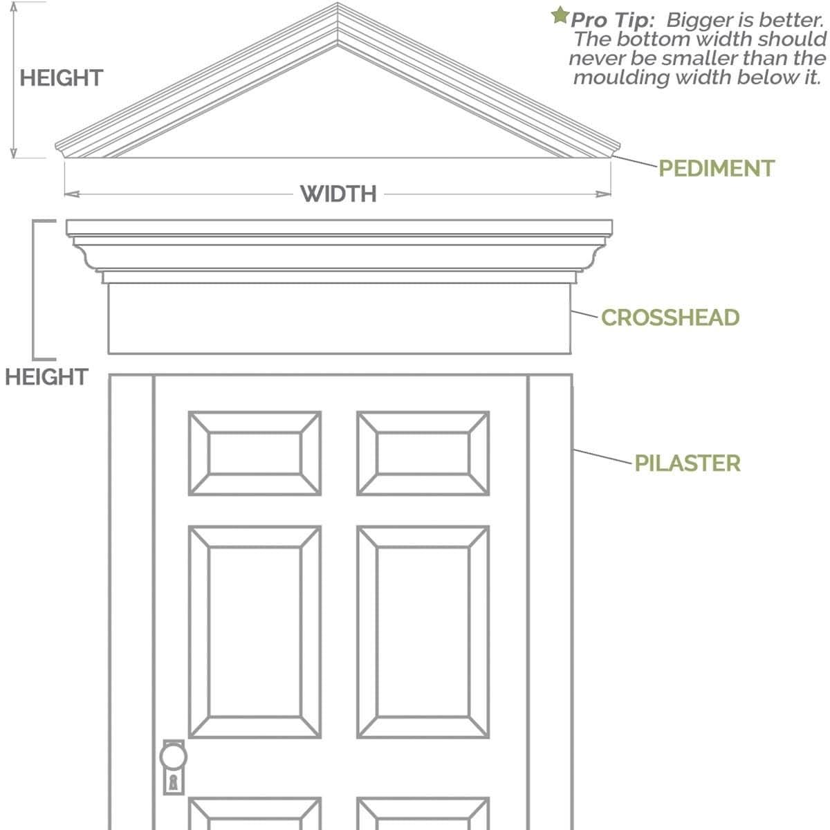 Plain PVC Pilaster with Capital and Base (Pair) H5665