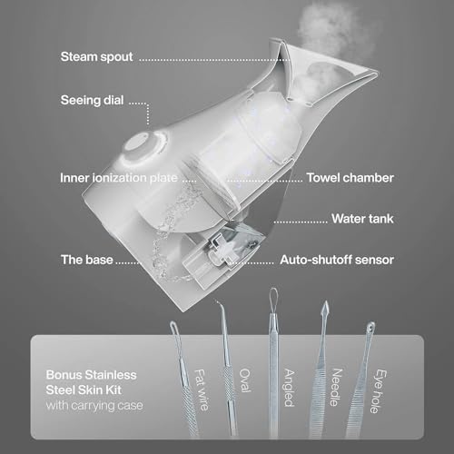 Teal Nano Ionic Facial Steamer with Stainless Steel Skin Kit Z135210