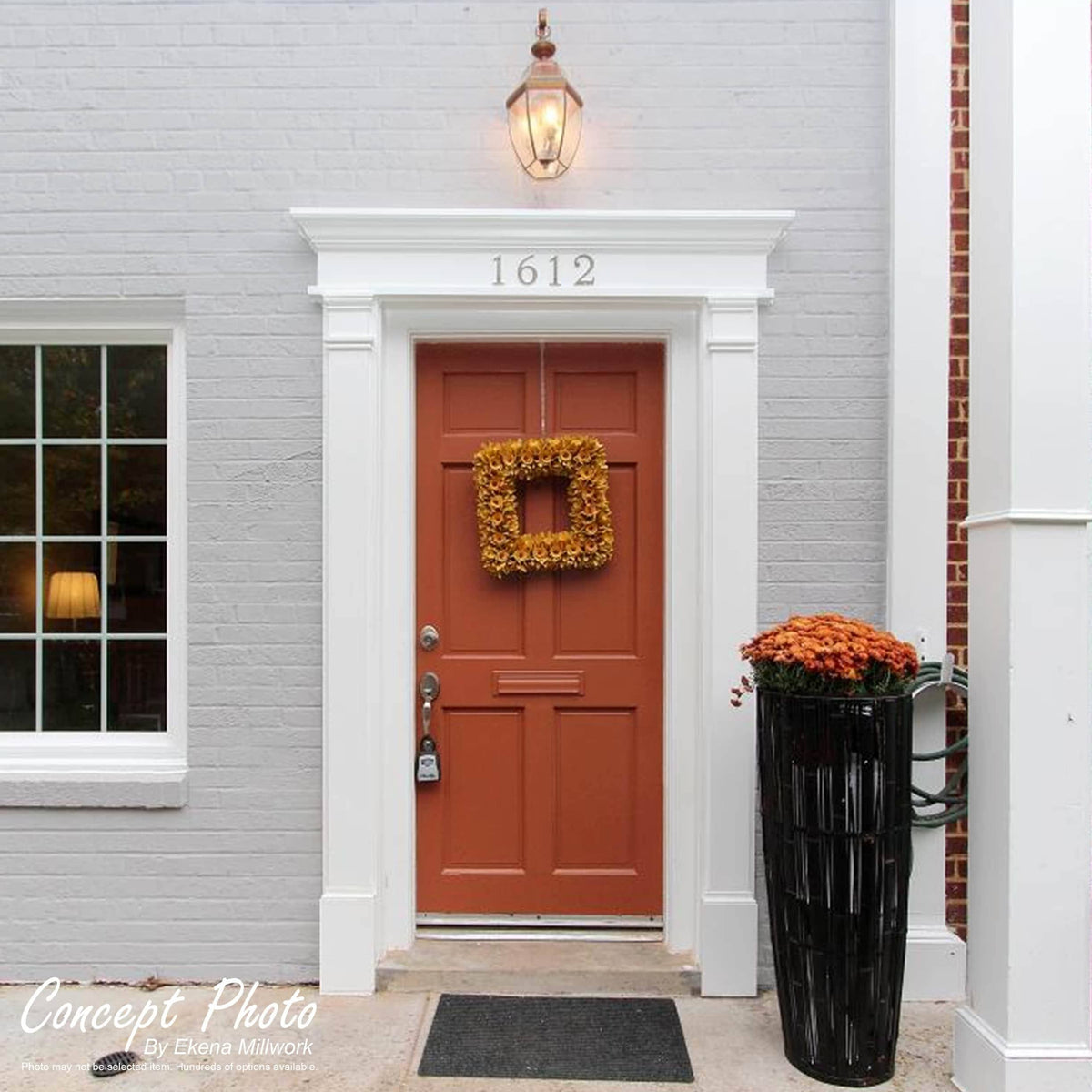 Plain PVC Pilaster with Capital and Base (Pair) H5665