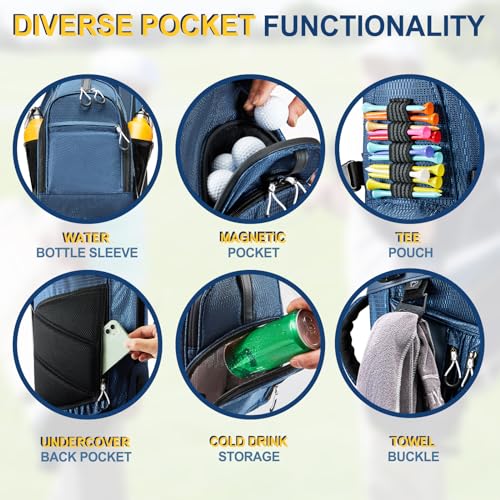 14-Way Golf Stand Bag with Rain Cover Q4843