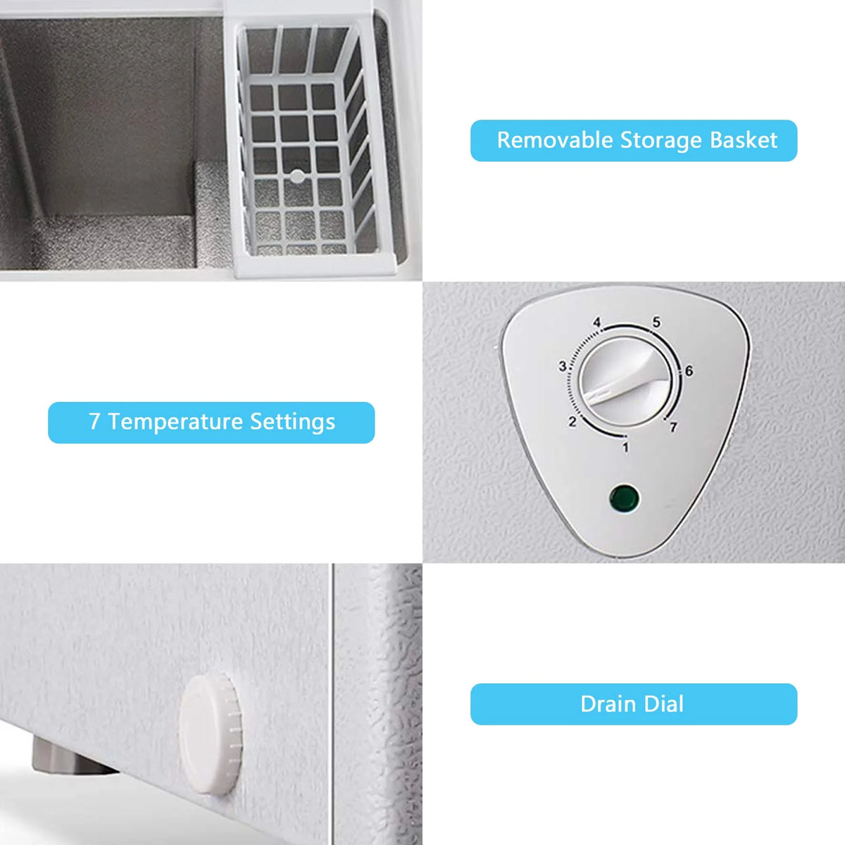 3.5 Cu.ft White Chest Freezer N28381
