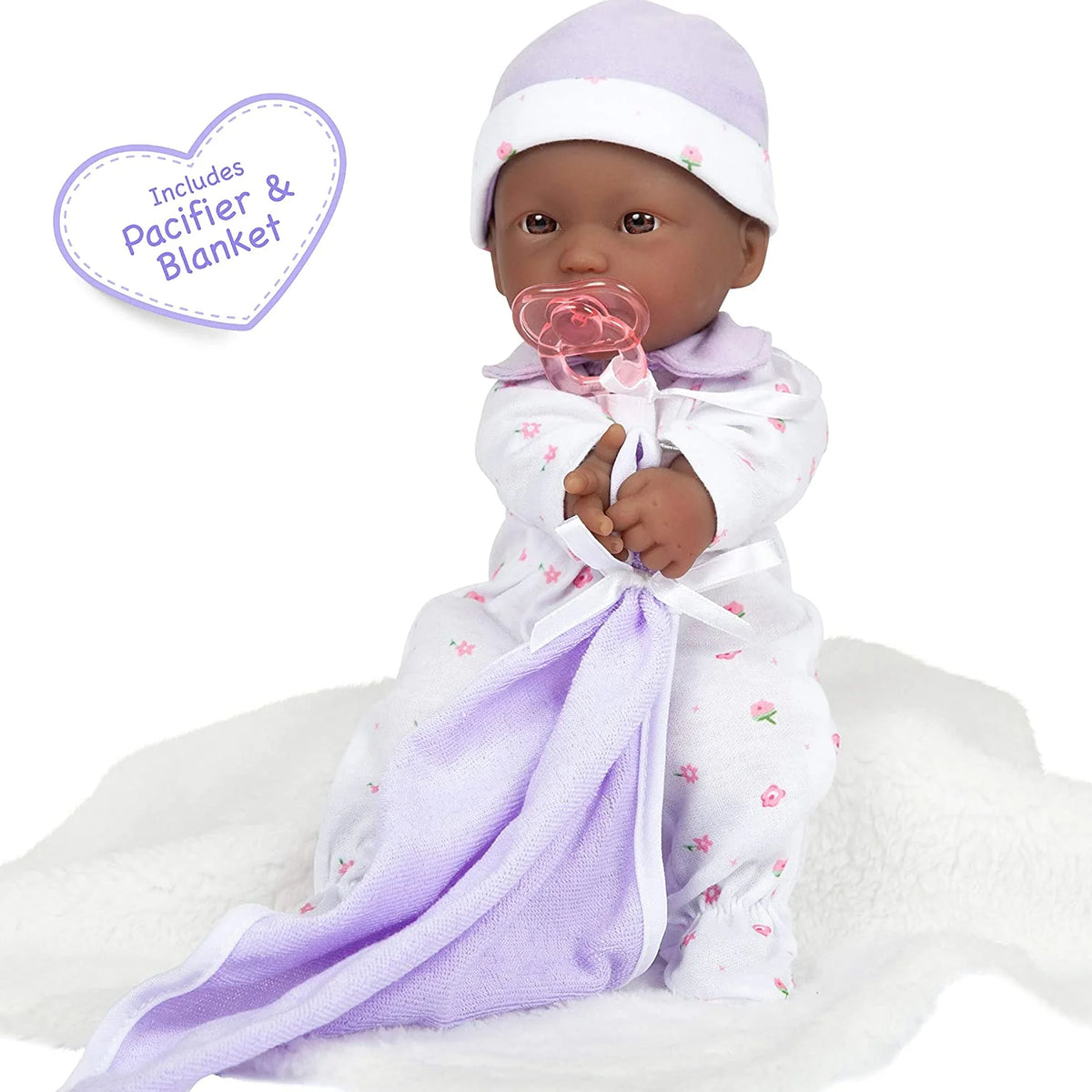 11 inch Soft Body Baby Doll in Purple L360874
