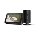 Stick Up Camera Plug-In Indoor/Outdoor Security Camera in Black with Echo Show 5 I7114