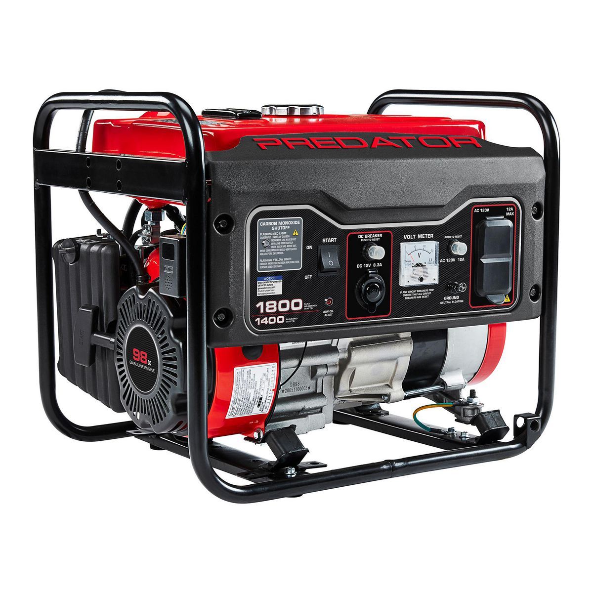 1800 Watt Gas-Powered Portable Generator Y9936