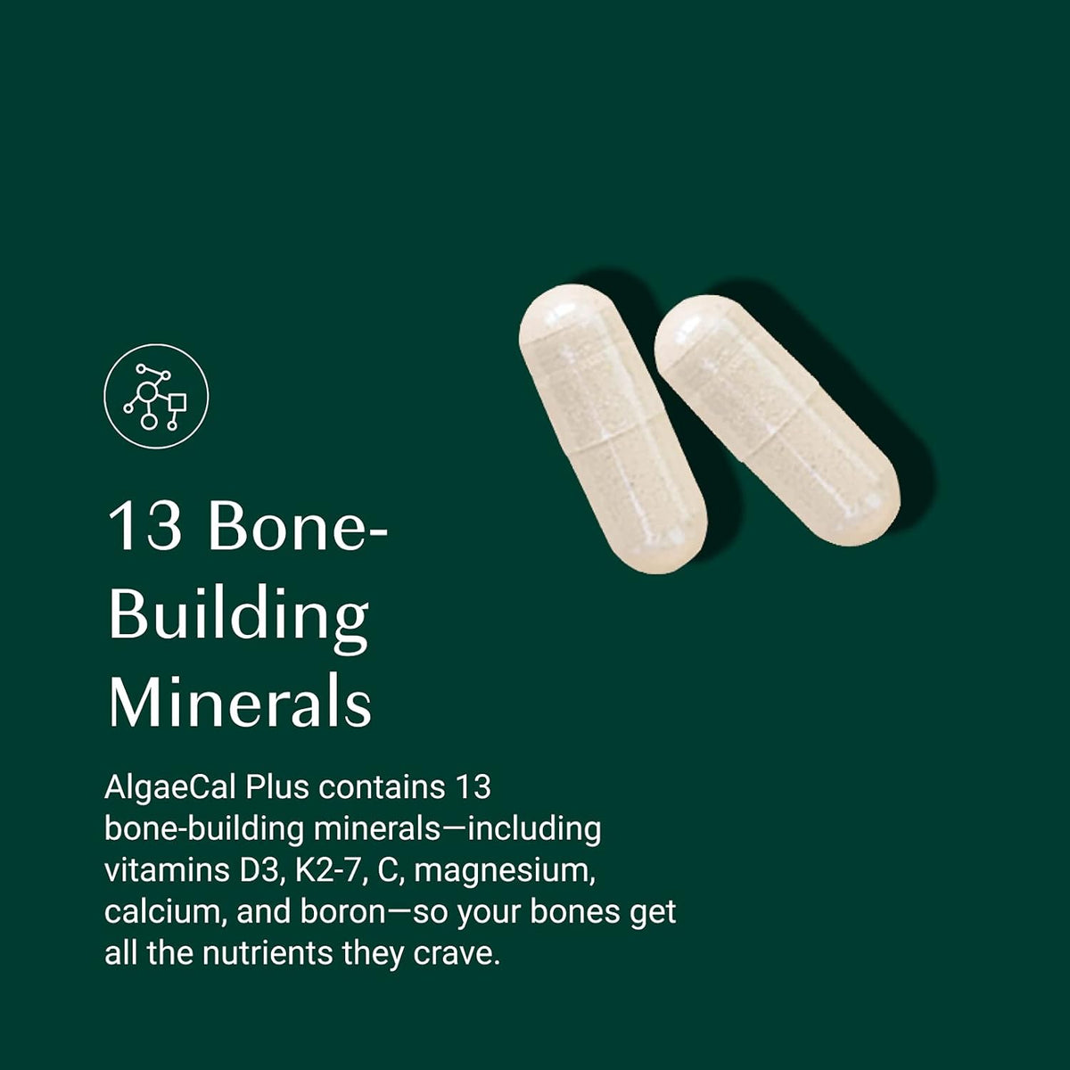 Natural Calcium Supplement with Vitamins C, D, K2 (3 Pack) B2479