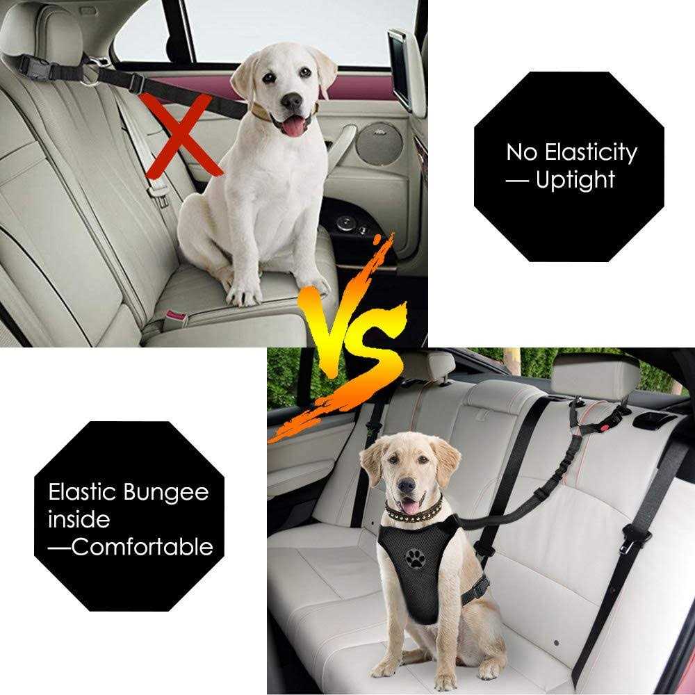 2 Pack Reflective Adjustable Dog Seat Belt I656785