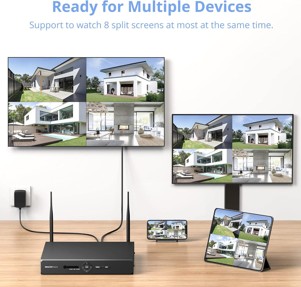 3MP WiFi Security Camera System with Color Night Vision L99706