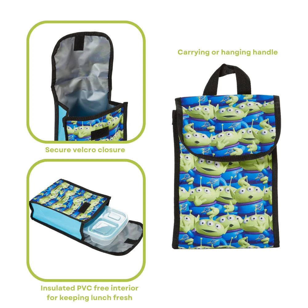 5 Piece Set Kids Backpack with Lunch Bag and Water Bottle 16 inch D5679