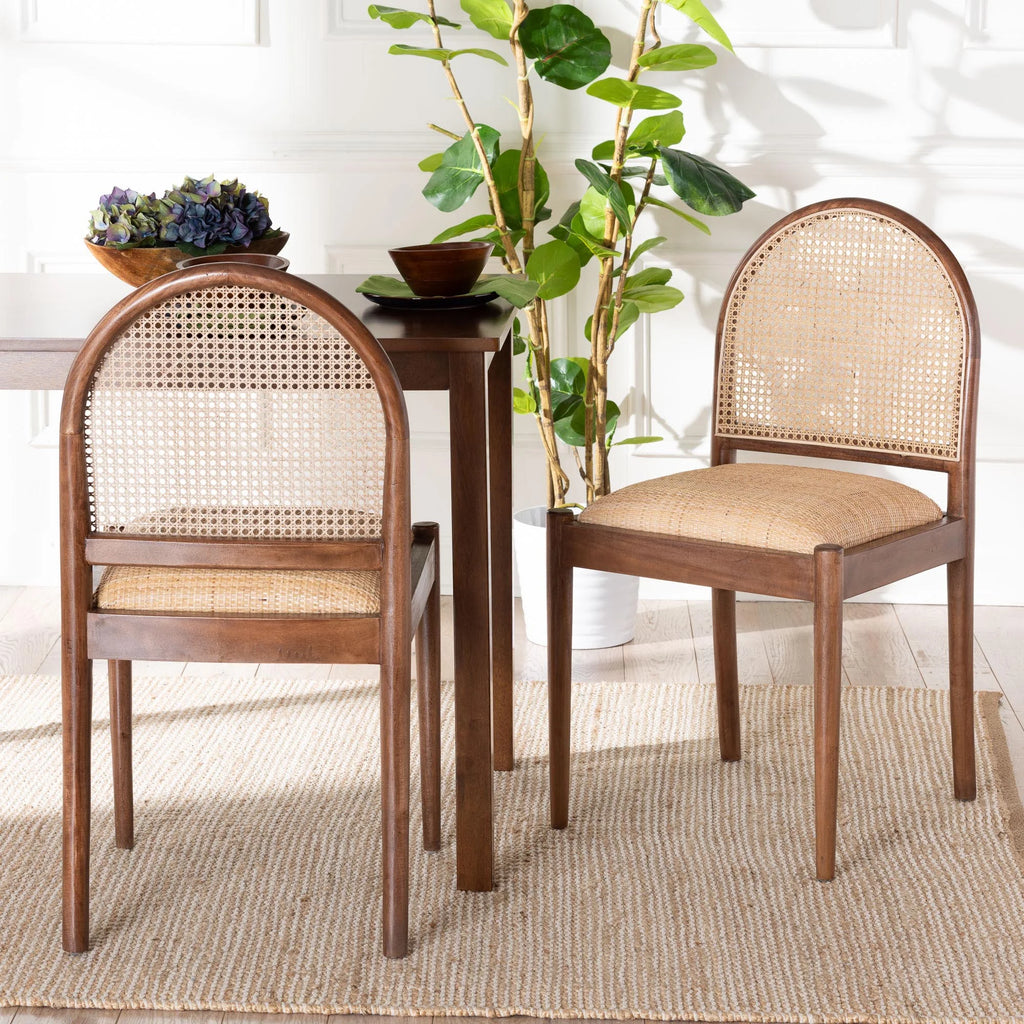 Walnut Brown Dining Chair 2-Piece D786356