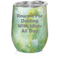 12 oz Double Wall Vacuum Insulated Stainless Steel Stemless Wine Tumbler S5479