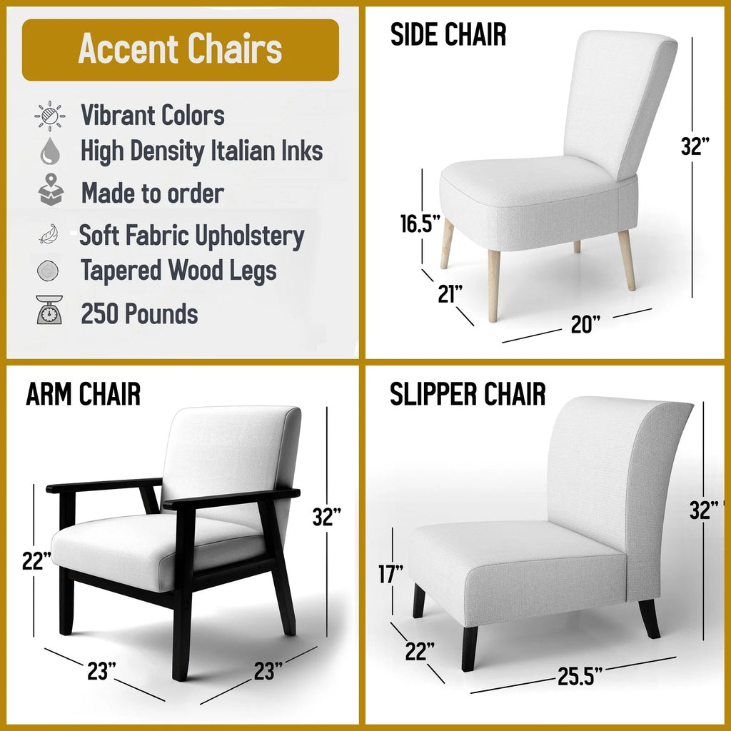Upholstered Floral Accent Chair D655675