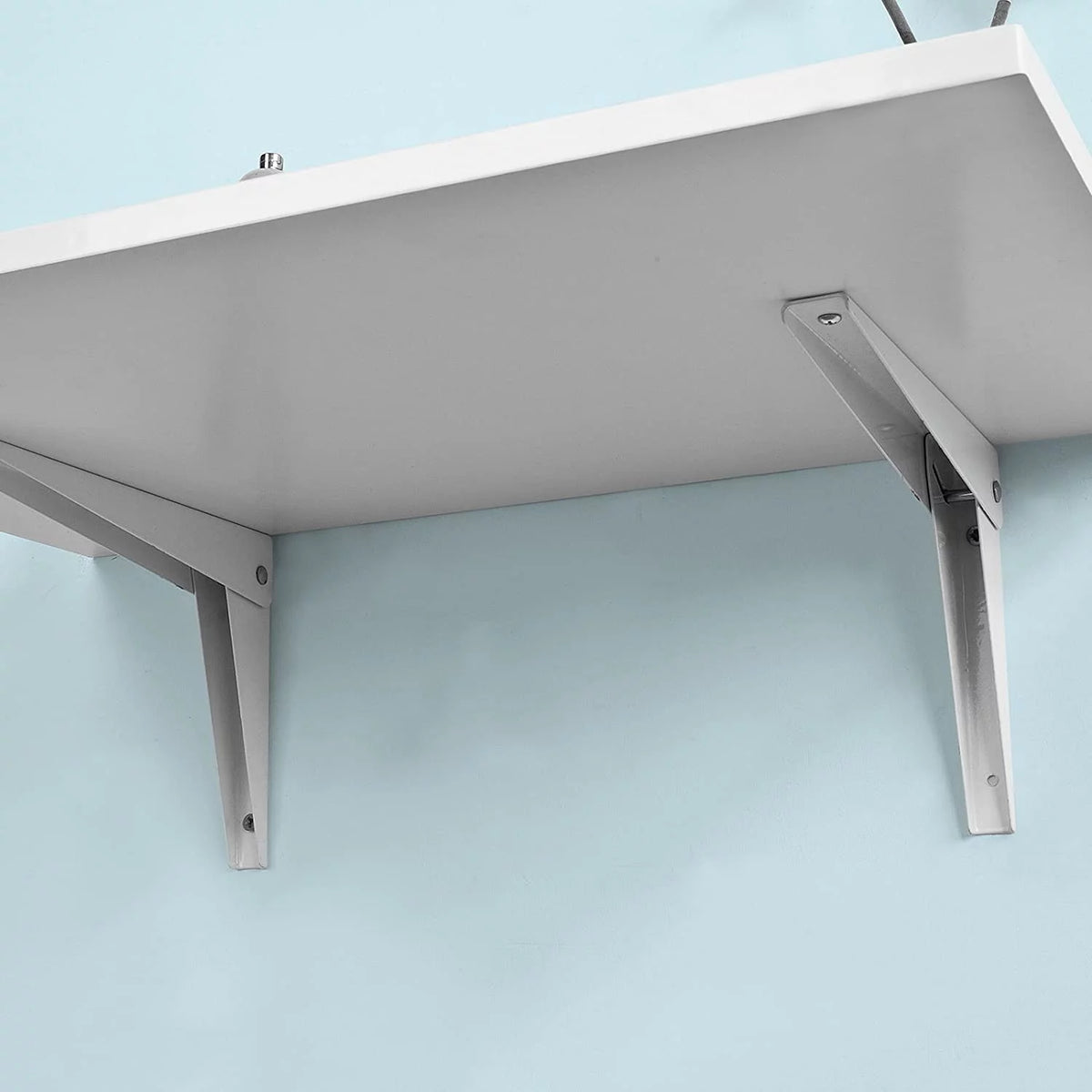 Wall-Mounted Drop-Leaf Folding Table White A3537