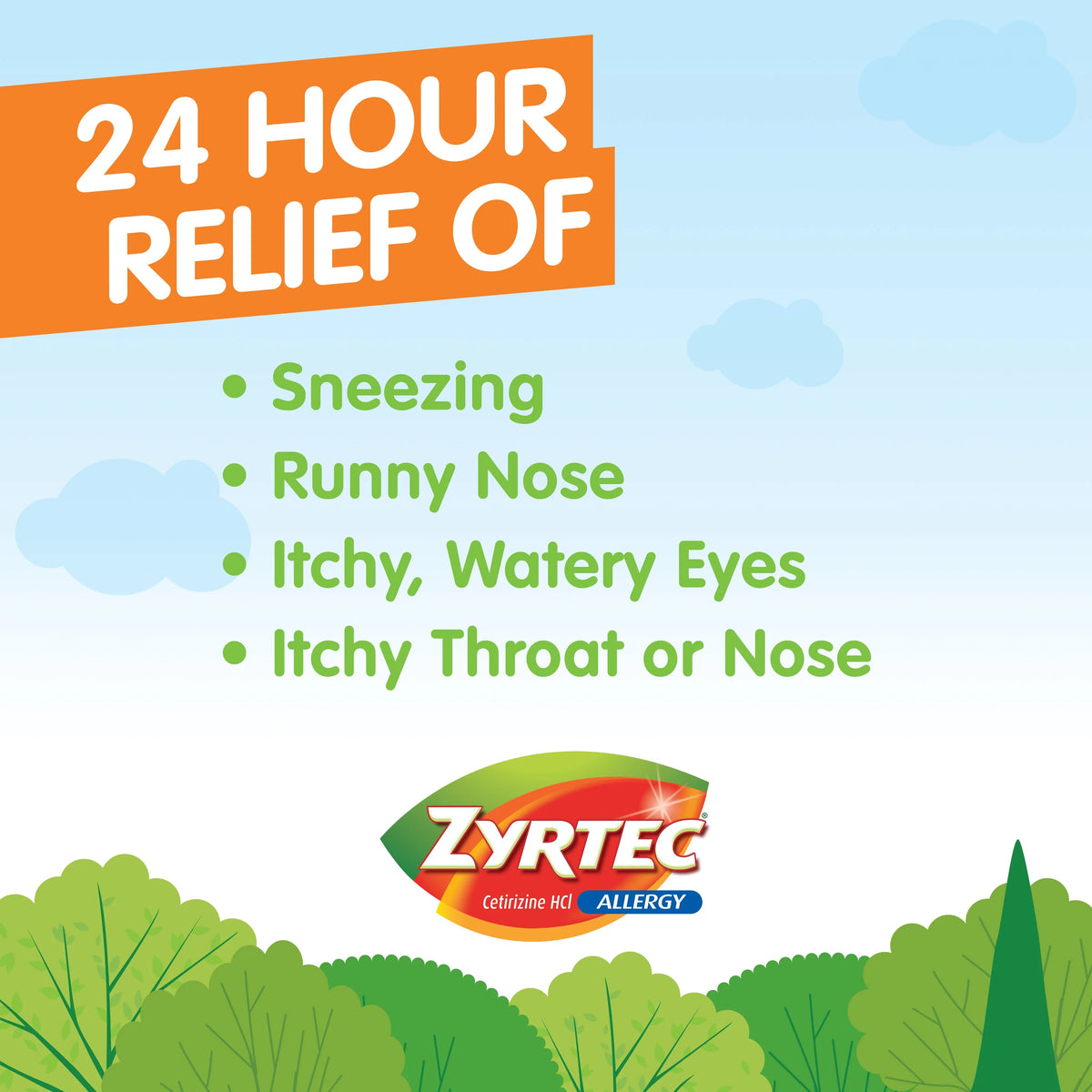 24 Hour Allergy Relief Tablets 10 mg Cetirizine Hci 90 Ct S9400