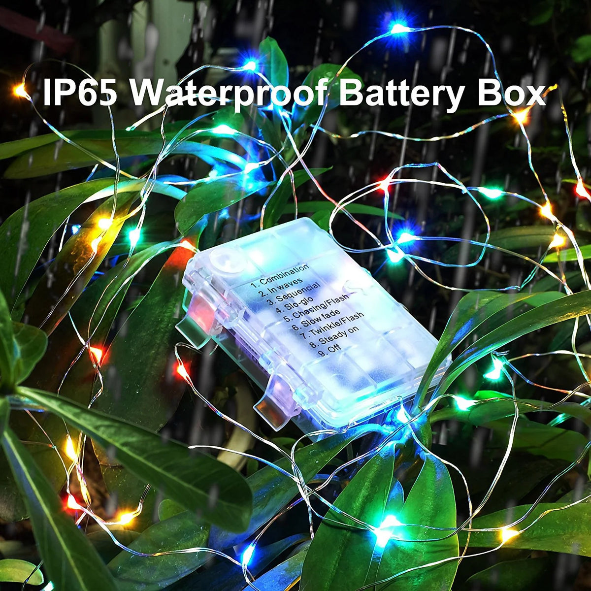 100 Led Multicolor Fairy String Lights with Remote Timer H62338