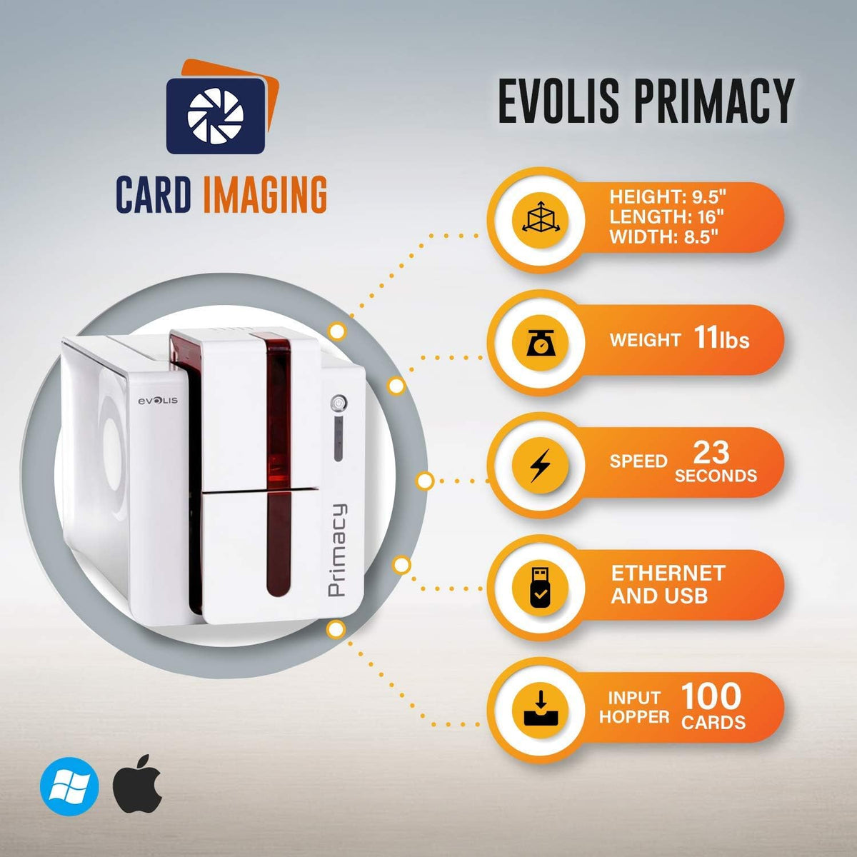 Dual Sided ID Card Printer E96171