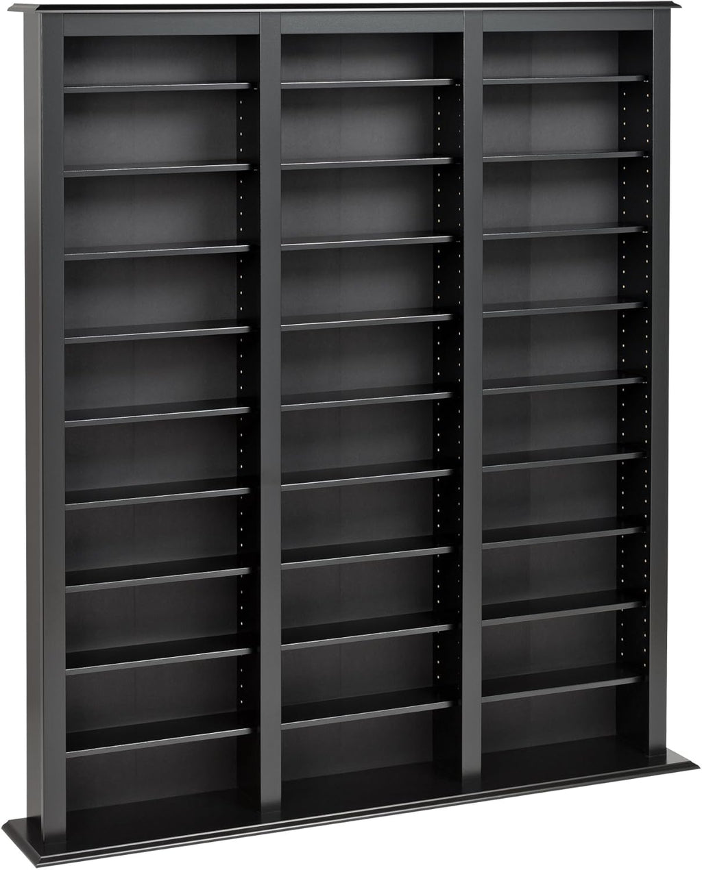 Black Triple Width Barrister Tower Storage Cabinet Q26618