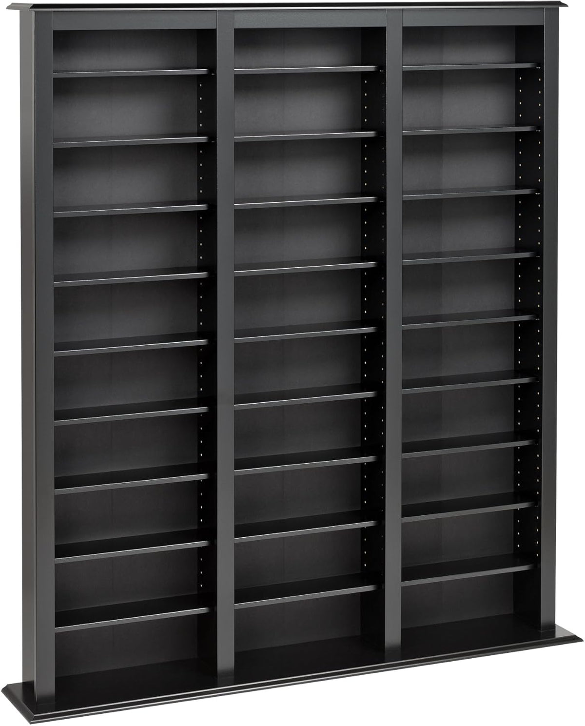 Black Triple Width Barrister Tower Storage Cabinet Q26618