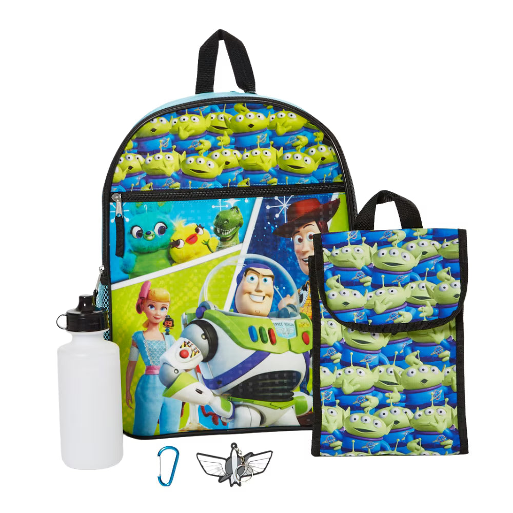 5 Piece Set Kids Backpack with Lunch Bag and Water Bottle 16 inch D5679