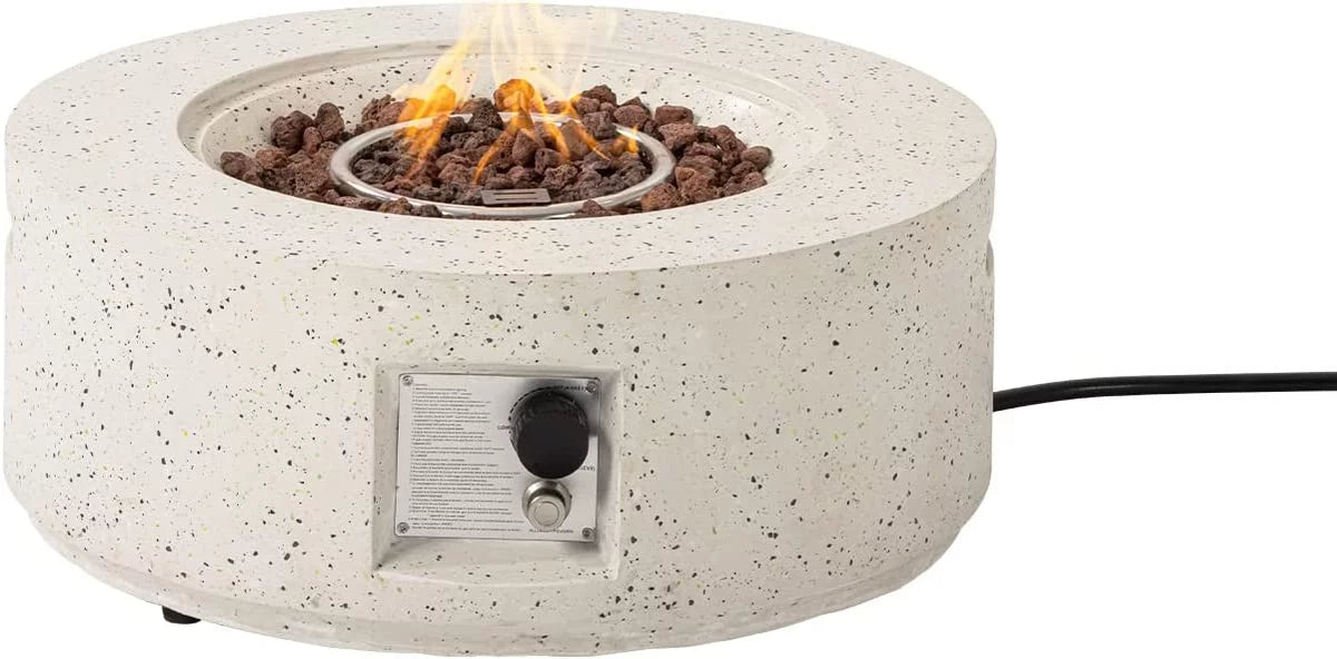 28-inch Round Propane Fire Pit Table W795248