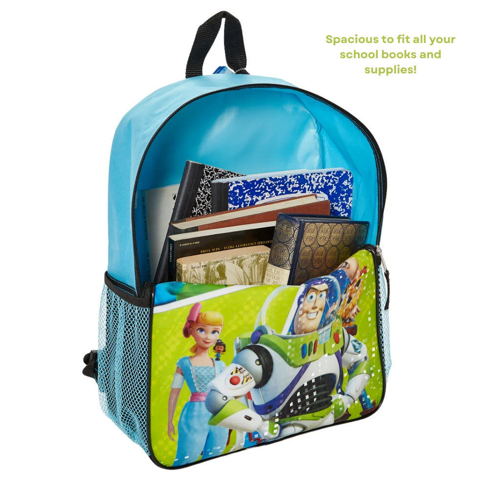 5 Piece Set Kids Backpack with Lunch Bag and Water Bottle 16 inch D5679