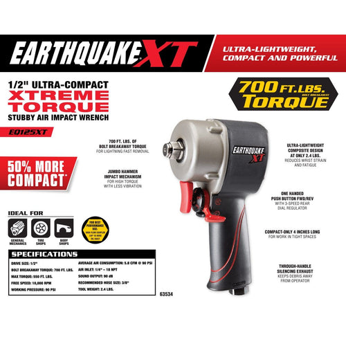 1/2 in. Stubby Air Impact Wrench F2308