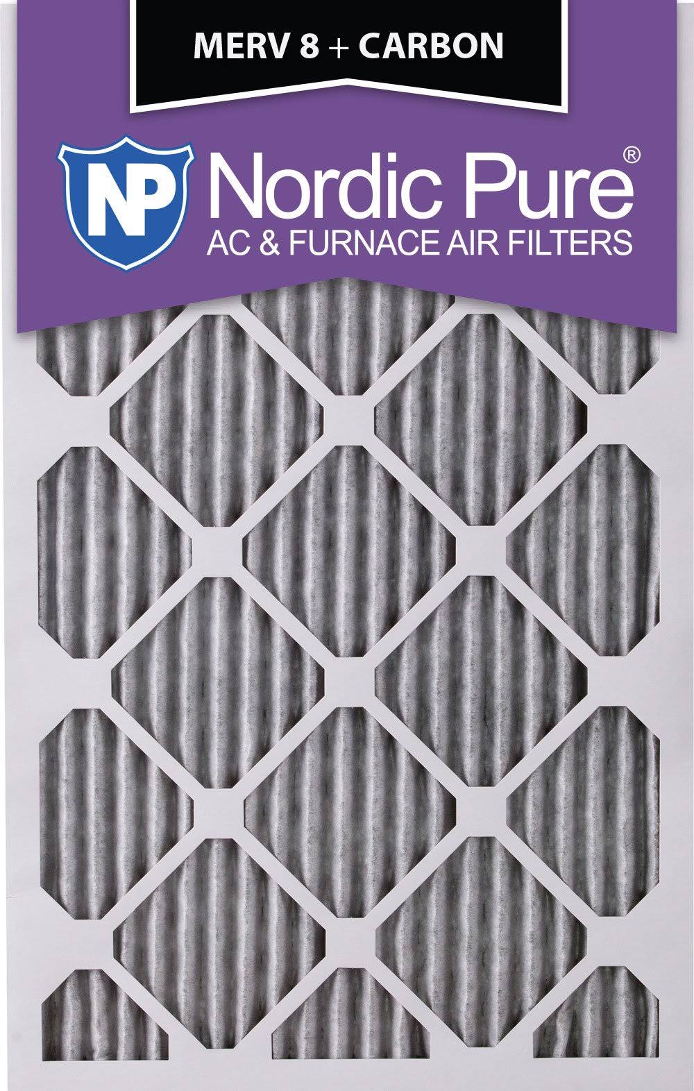 12x20x1 MERV 8 Pleated Carbon Air Filters 3 Pack R76042