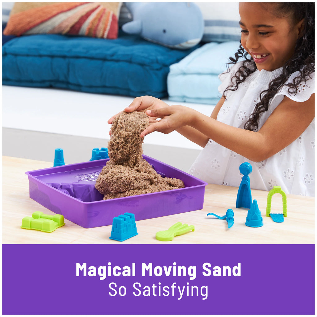 Kinetic Sand Beach Castle Set with Molds & Tools H33114