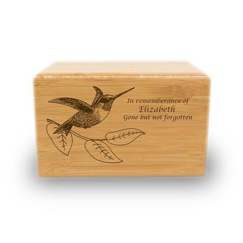 Large Natural Brown Bamboo Cremation Urn X52033