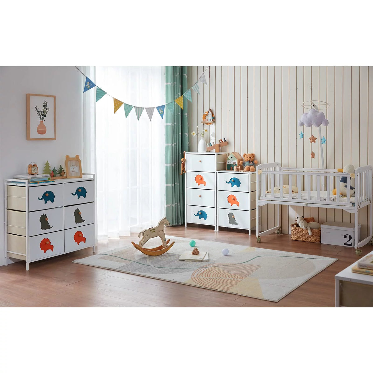 White 5 Drawer Dresser O826820