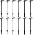 12-Pack 5W LED Landscape Lighting, 12V-15V AC/DC Low Voltage Outdoor Lights, 5000K Daylight X317