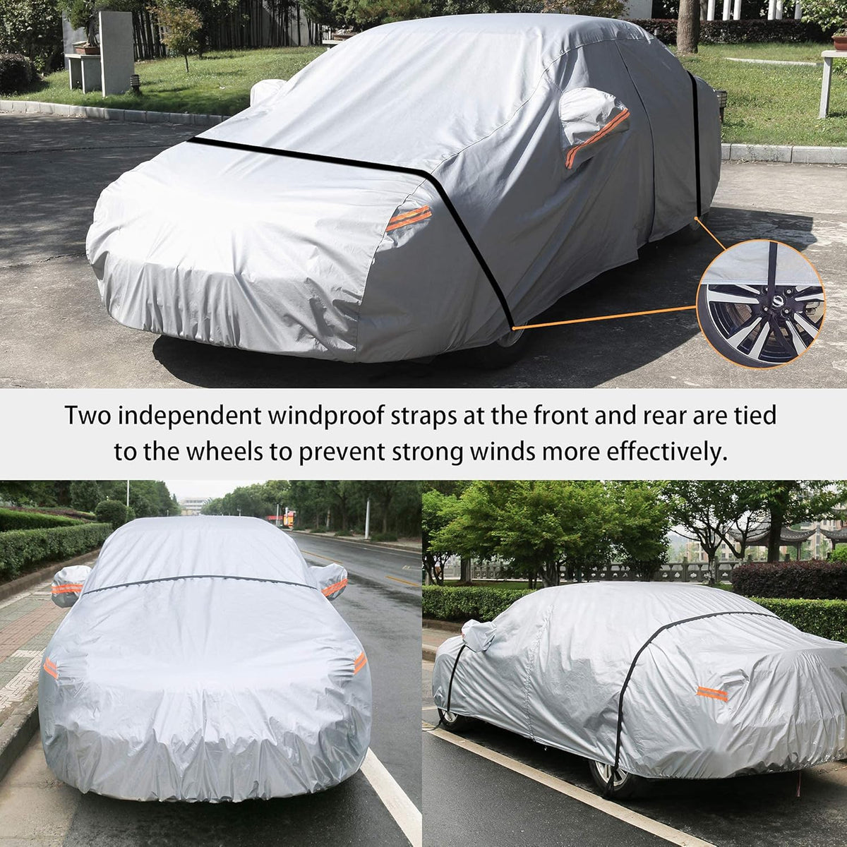 SUV Car Cover Waterproof All Weather with Zipper C861527
