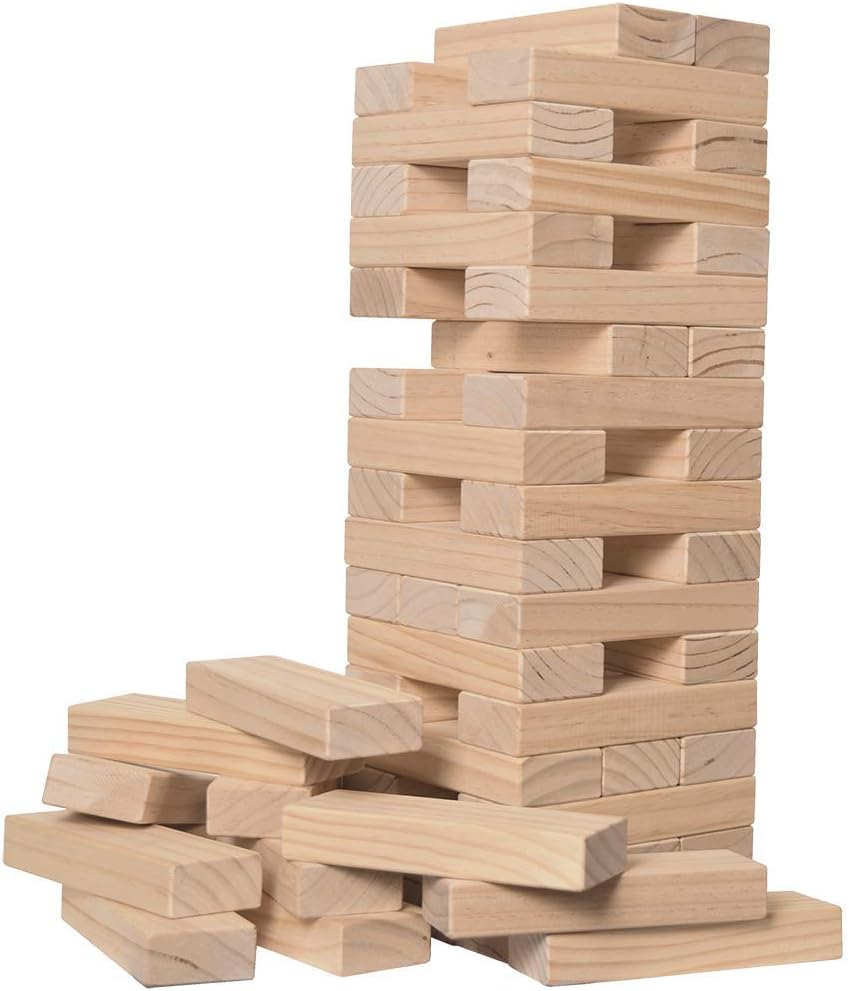 Jumbo Wood Stacking Lawn Game with Carry Bag G513091