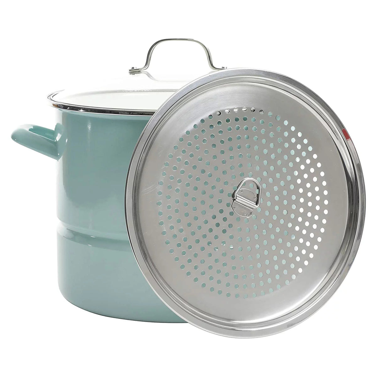 Stainless Steel 16 Quart Steamer Stock Pot with Insert and Lid V880617