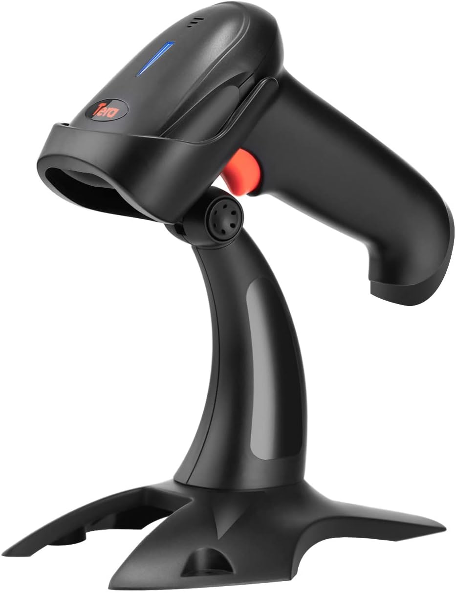2D Wireless Barcode Scanner with Stand, Pack of 2 E998