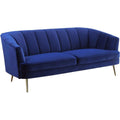 Blue Velvet Fabric Sofa Z1909