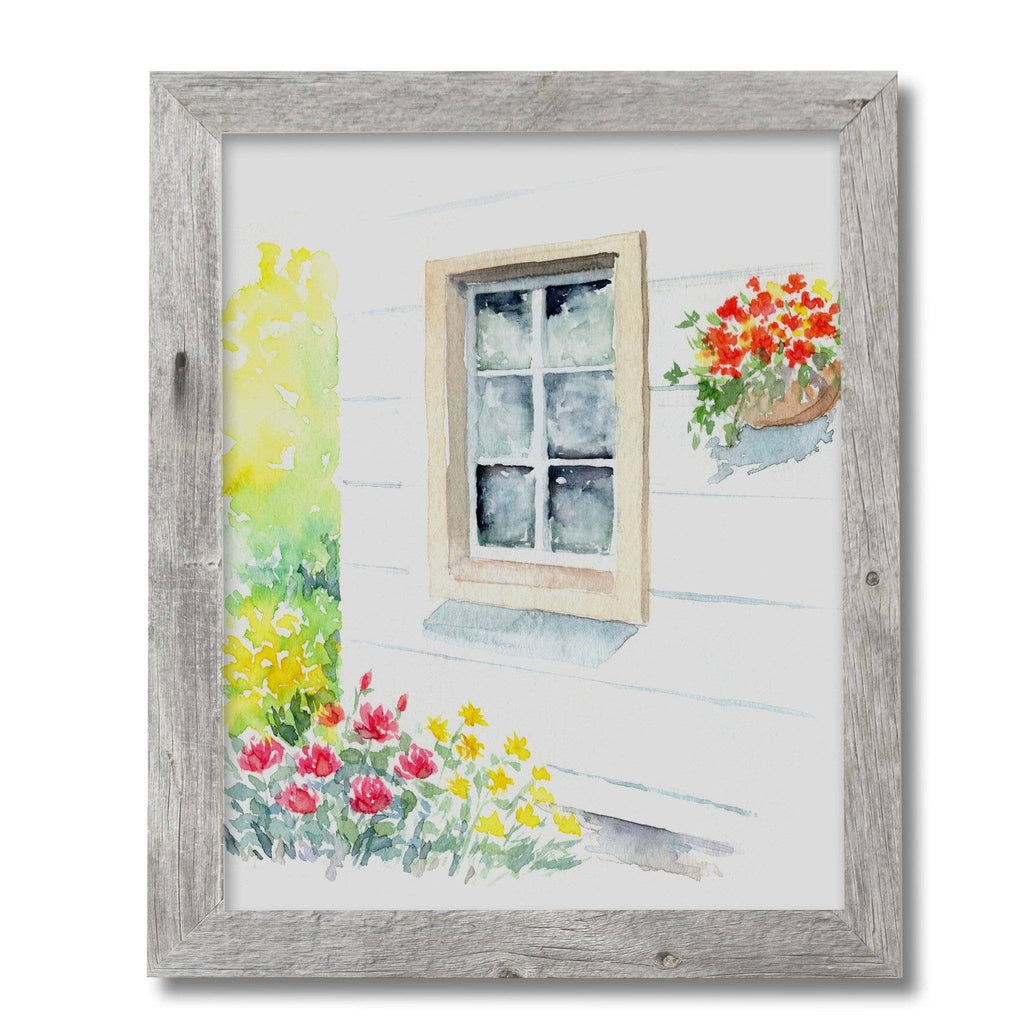 Faded White Reclaimed Wood Frame D7603