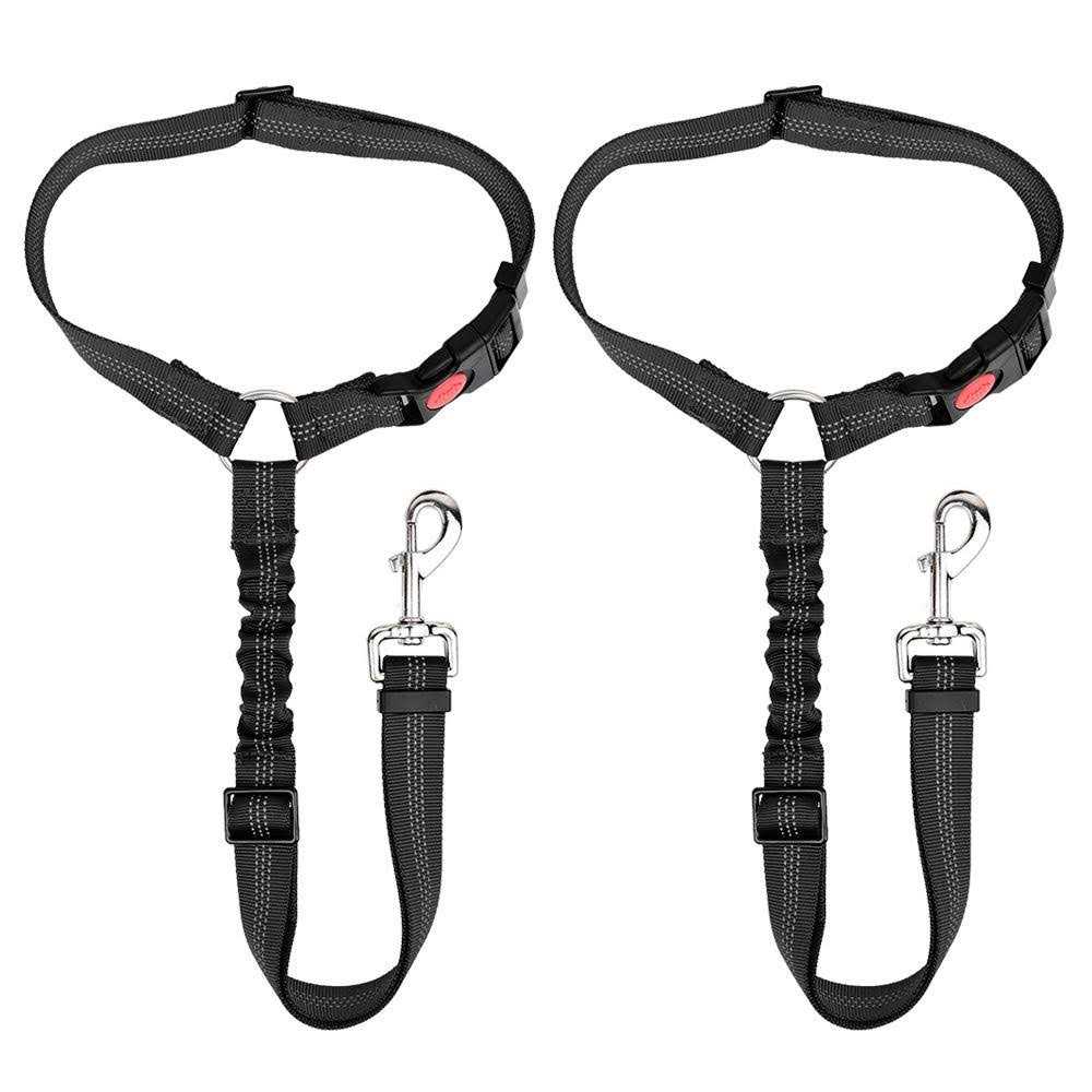 2 Pack Reflective Adjustable Dog Seat Belt I656785