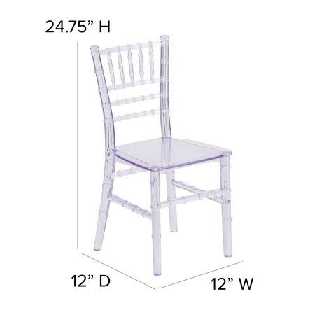 10 Pack Transparent Chiavari Chair B66826