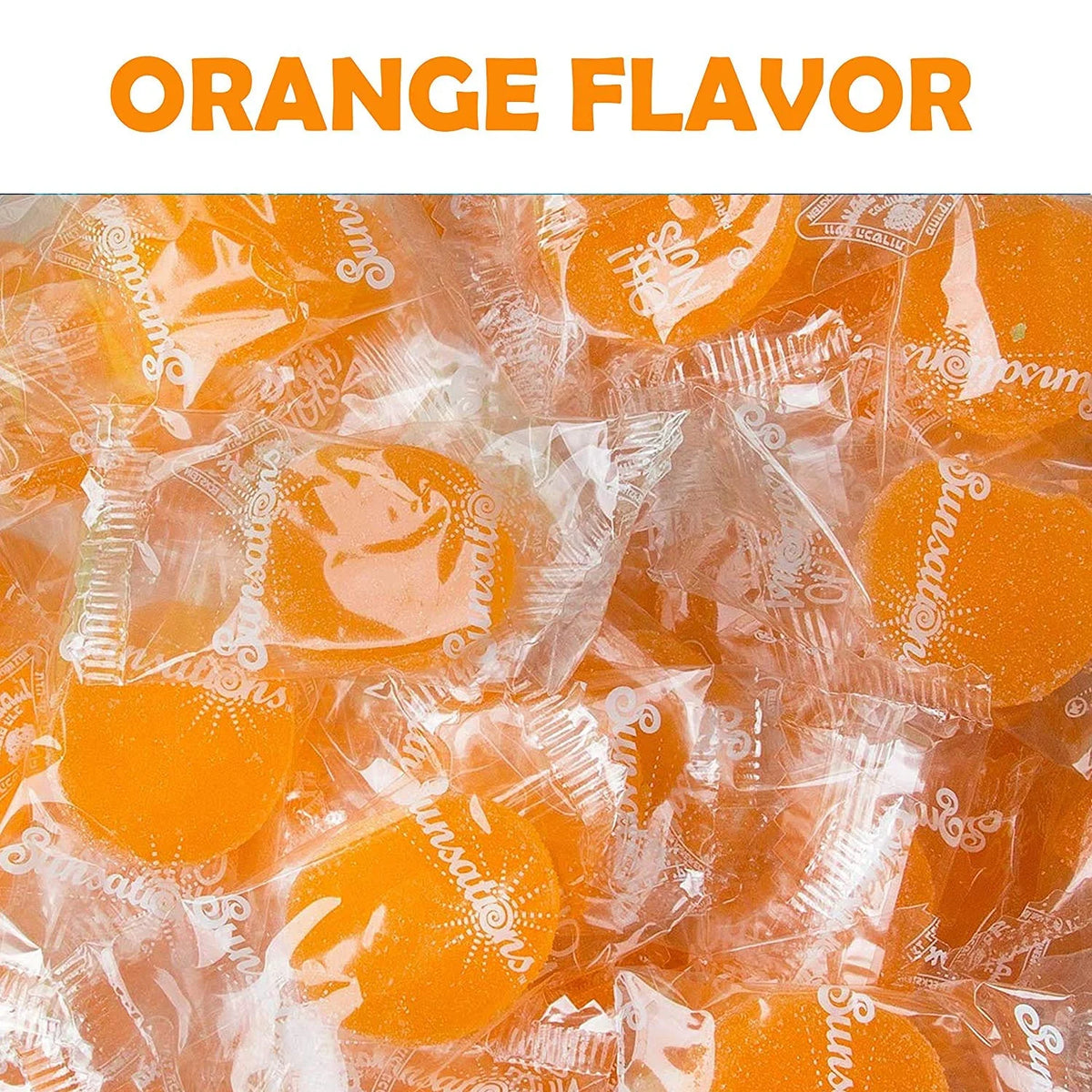 Orange Flavored Fruit Jelly Discs Candy B7886