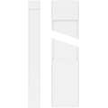 Plain PVC Pilaster with Capital and Base (Pair) H5665