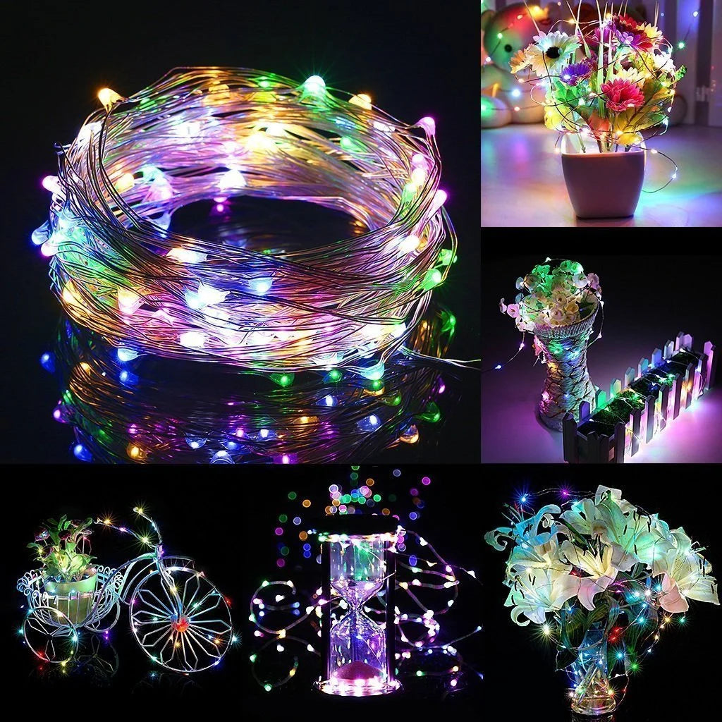 100 Led Multicolor Fairy String Lights with Remote Timer H62338