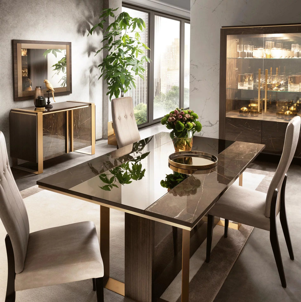 Brown Marble-finish 2 Doors Buffet L25750