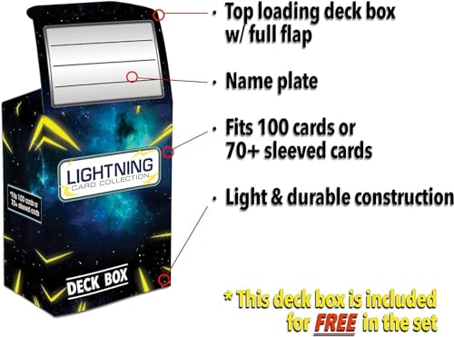 100 Pokemon Card Lot with Deck Box F45542