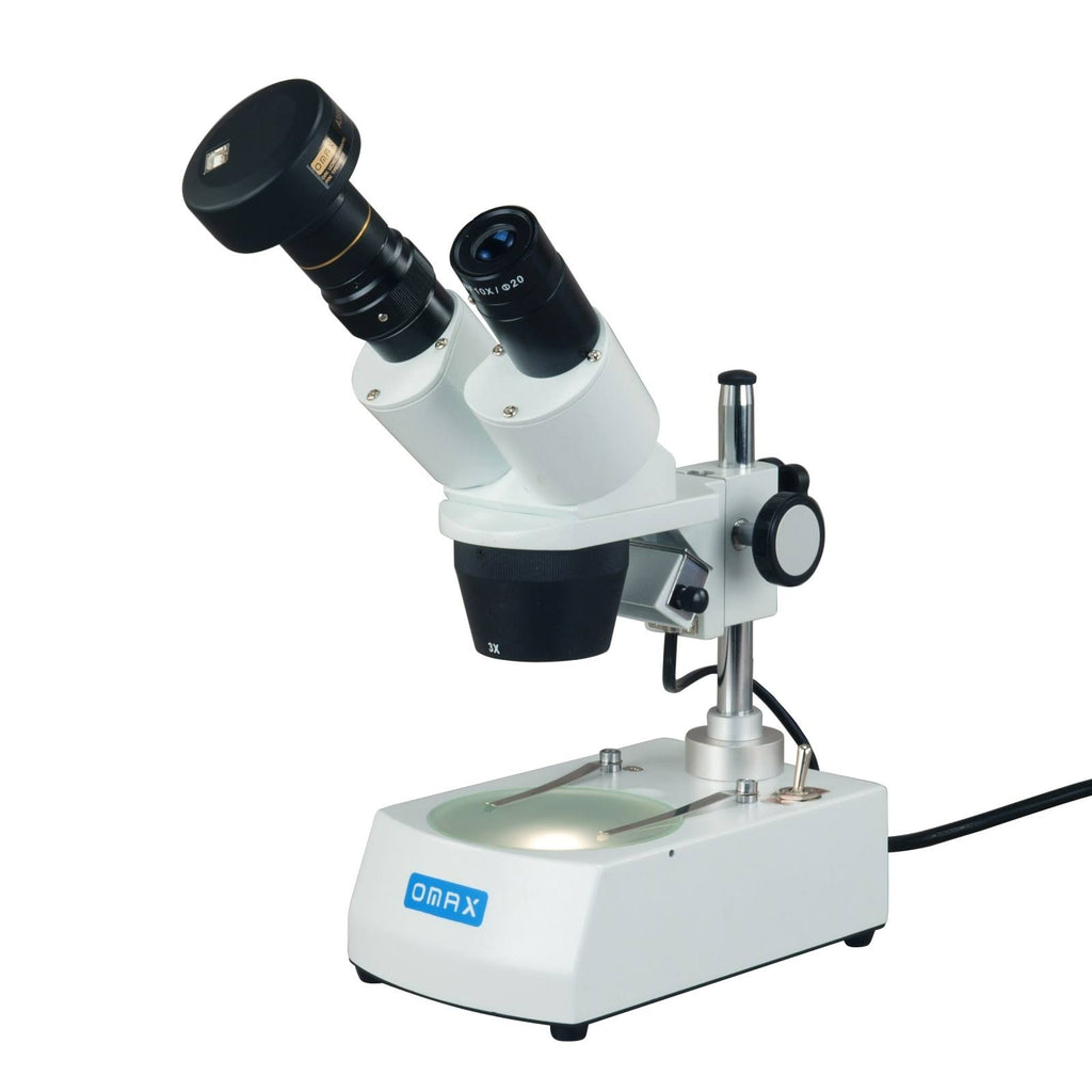 Binocular Stereo Microscope with Dual Lights and 5MP Camera D6400