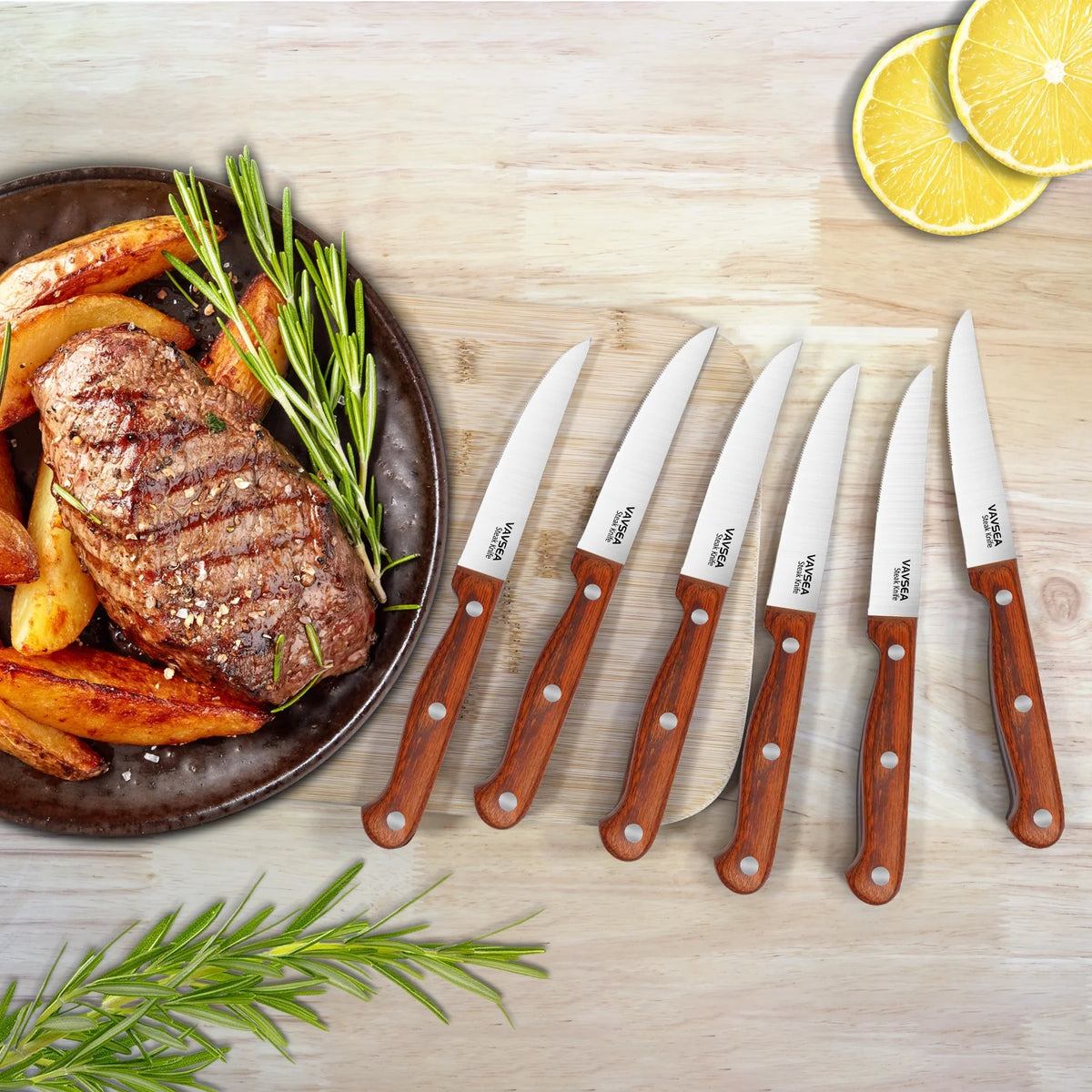 16 Pieces Stainless Steel Knife Block Set T13234