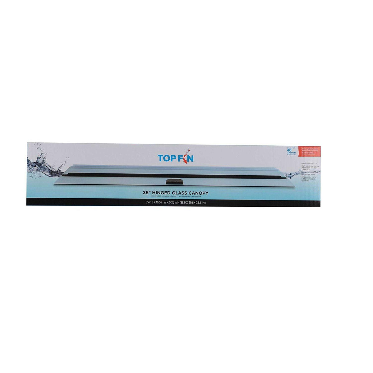 Hinged Aquarium Tank Glass Top T85581